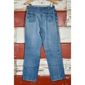 Chic High Waist Jeans Vintage Mom Jeans Denim Blue Jeans Distressed